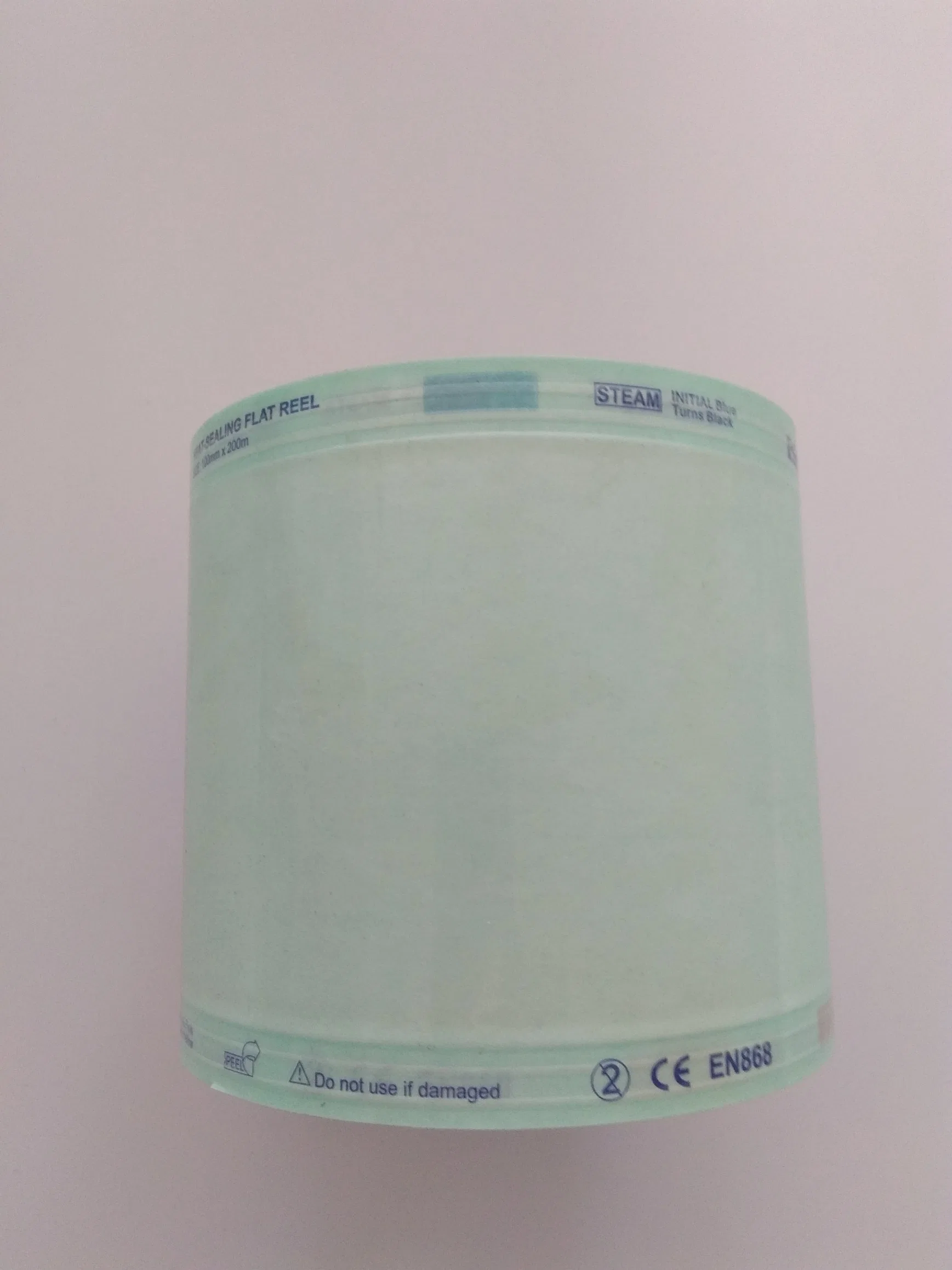 El paquete portátil de rollos de esterilización de sellado térmico de papel/película plana.