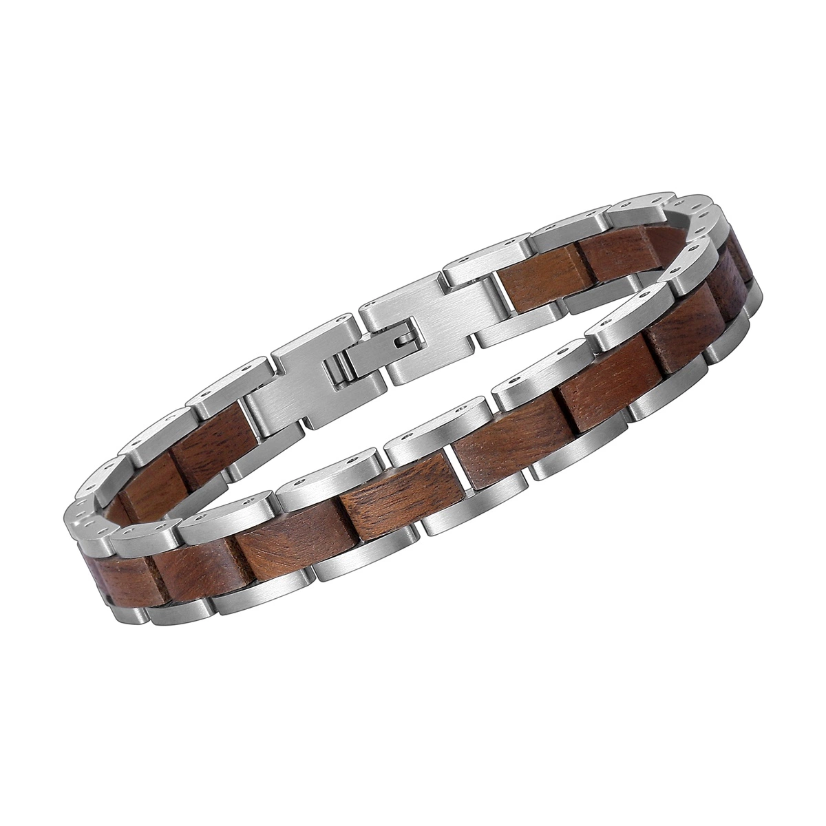 Mode Accessoires Silber Schmuck Promotion Geschenk Holz Armband für Männer Frauen