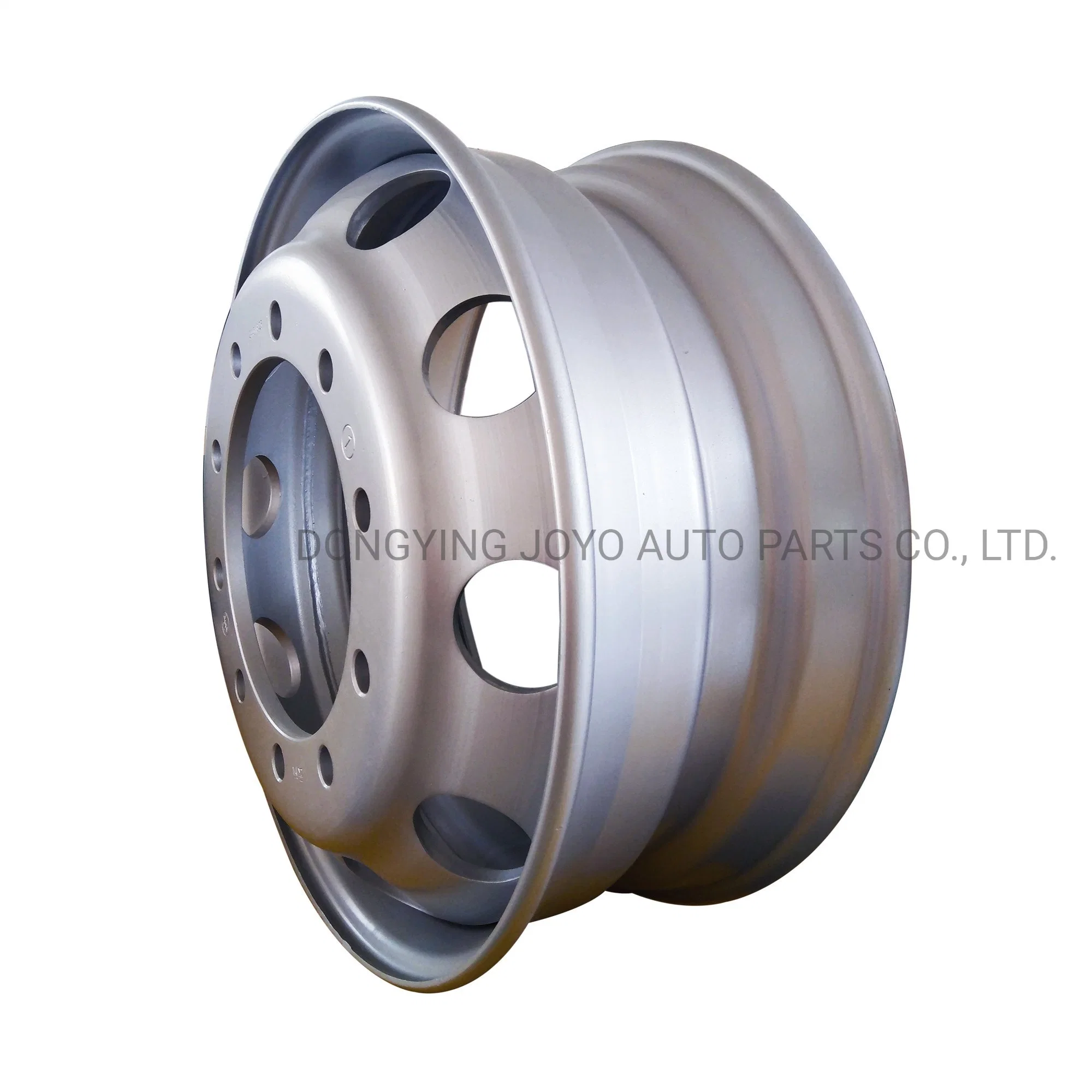 Hot Sale Heavy Duty Truck Wheels 24.5*8.25 with White Powder Spray Painted