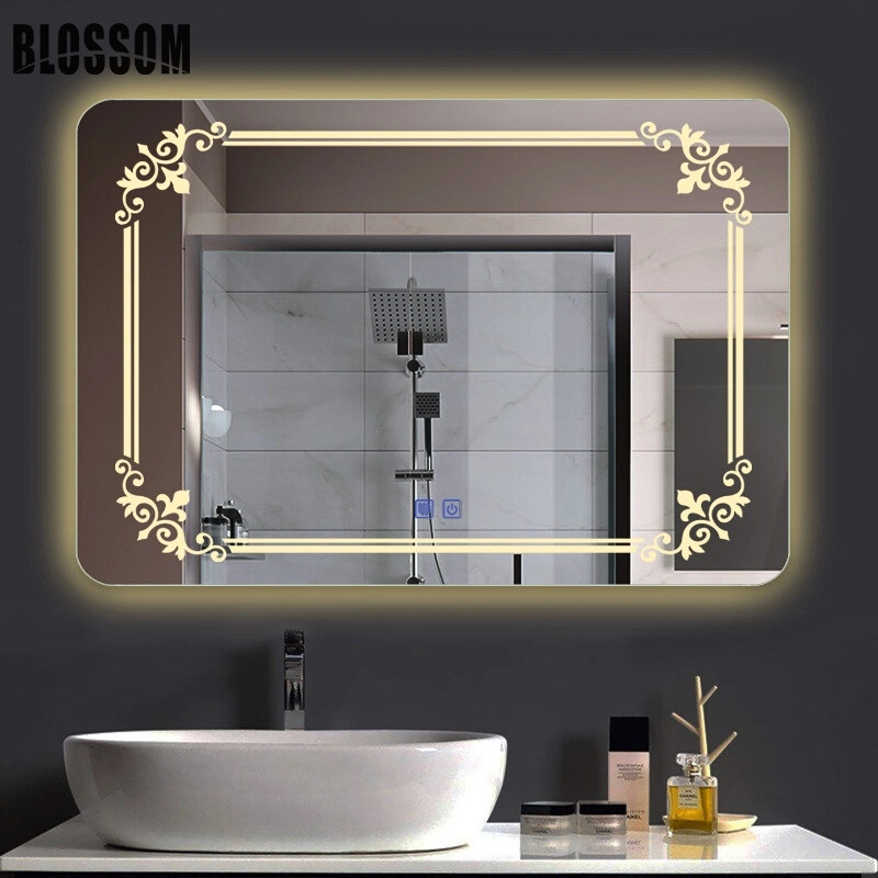 OEM Bathroom Vanity Cosmetic Frameless Make up Mirror Light LED