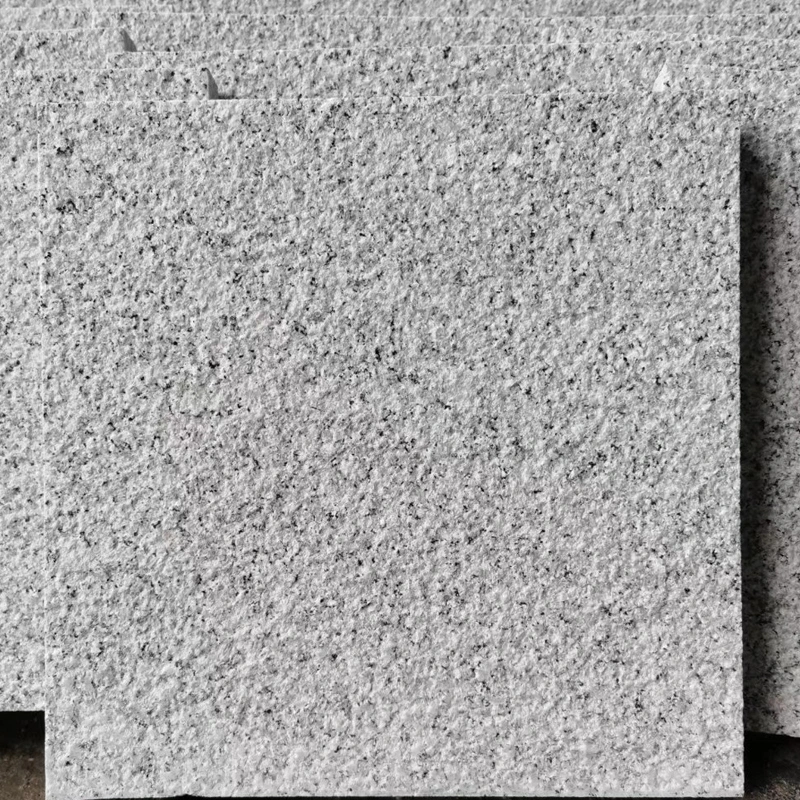 Natural Stone Cheap Grey Tiles G603 Granite in Bush Hammared Finish