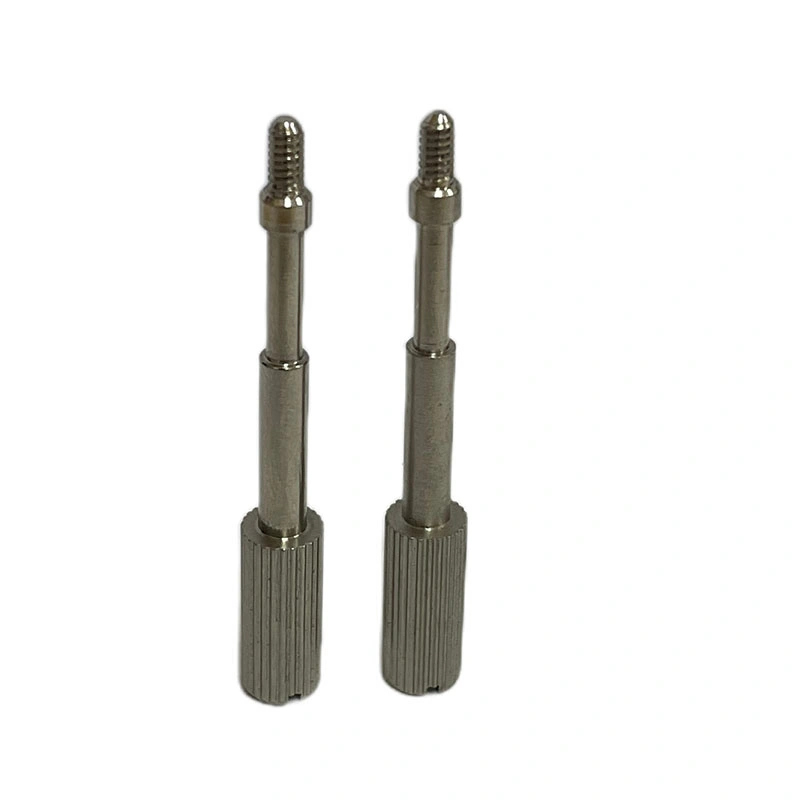 4-40 M2 M2.5 M3 Slotted Customized Computer Cable Locking Thumb Screws for Serial Cable Fasteners