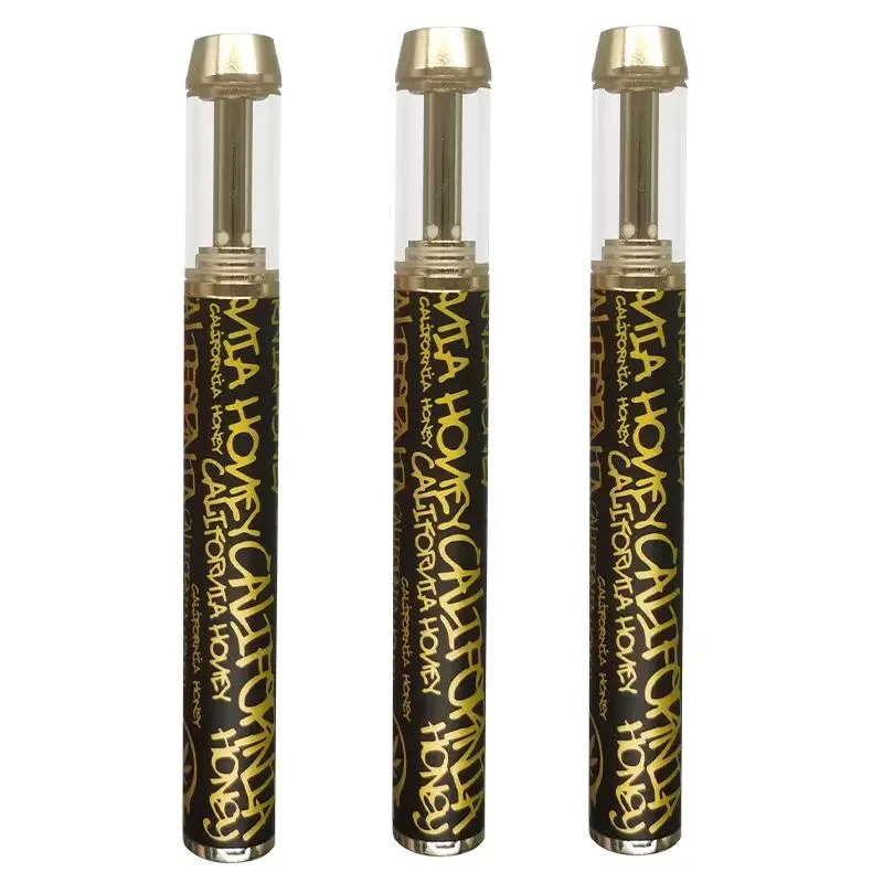 Nuevo California Honey Mayorista/Proveedor dispositivo desechable E-cigarrillos Kit 0,8ml Gram Pila 400mAh recargable Atomizer de cartucho cerámico de vaina de aceite gruesa vacía