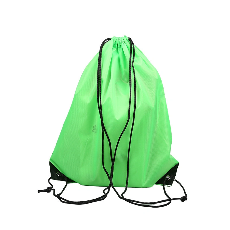 Wholesale/Supplier Promotion Reusable Nylon Polyester Waterproof Shopping Tote Bag Customizable Small Drawstring Pouch Bag