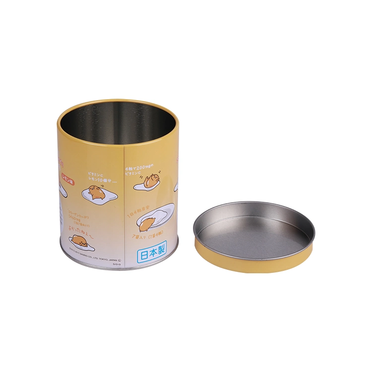 Food Grade Custom Round Shape Metal Tinplate Boxes Tea Tin Box