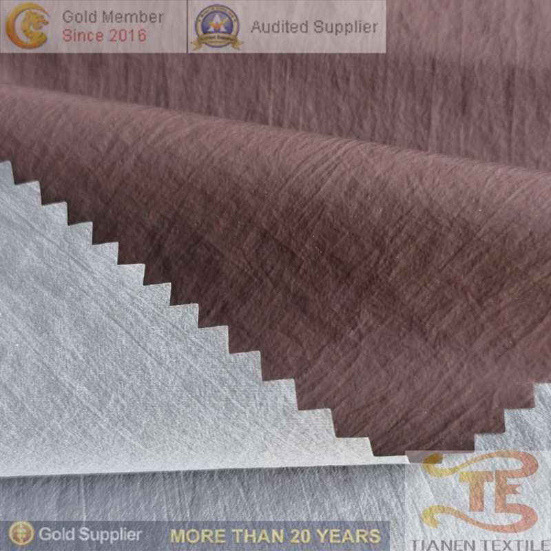 20d Nylon Wrinkle Fabric with Release Paper for Garments