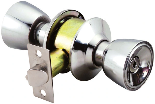 Botão cilíndrico Lockset Fechadura porta Chave Wafer cobre antigo