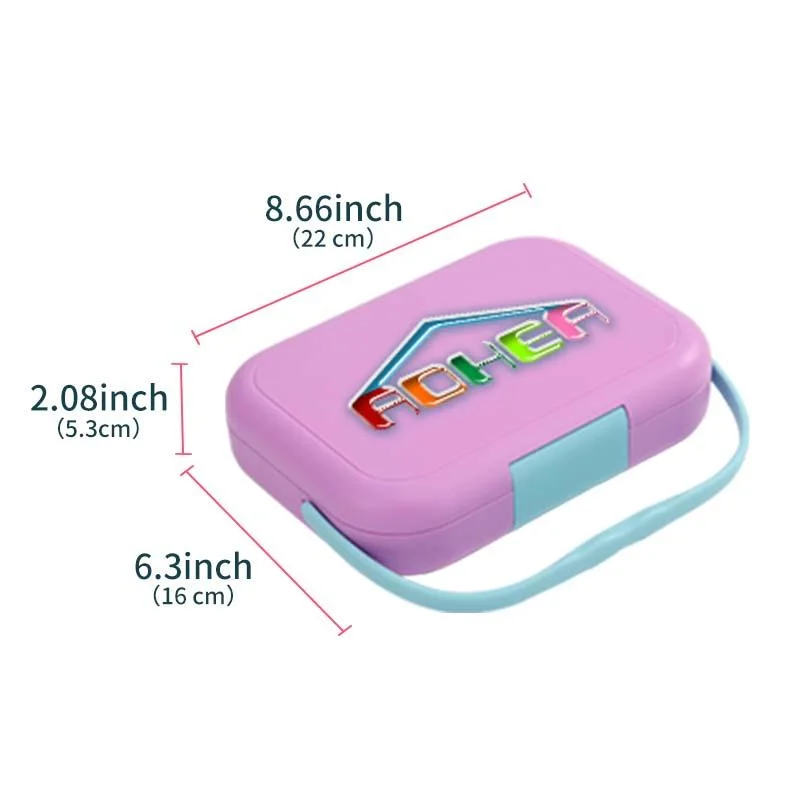 Aohea Leak-Proof BPA-Free Handle Bento Boîte à lunch avec Pack de glace amovible