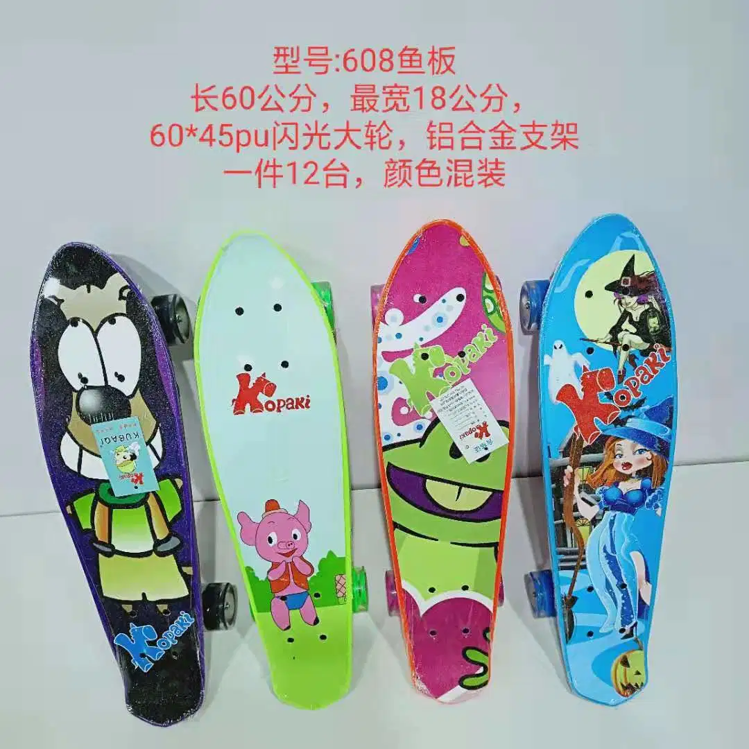 La Junta de pescado en las cuatro ruedas Skateboard SK-01