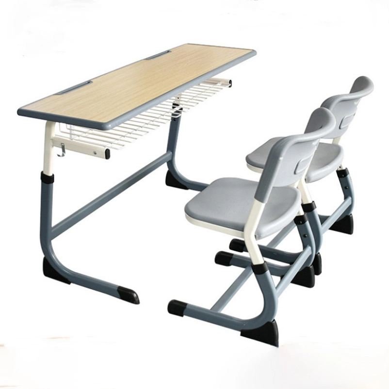 Double School Desk and Chair Classroom Furniture School Furniture