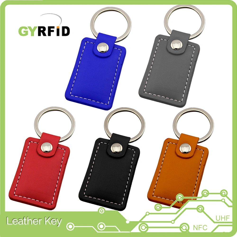 New Leather RFID Keyfob with MIFARE DESFire Chip (KEL14)