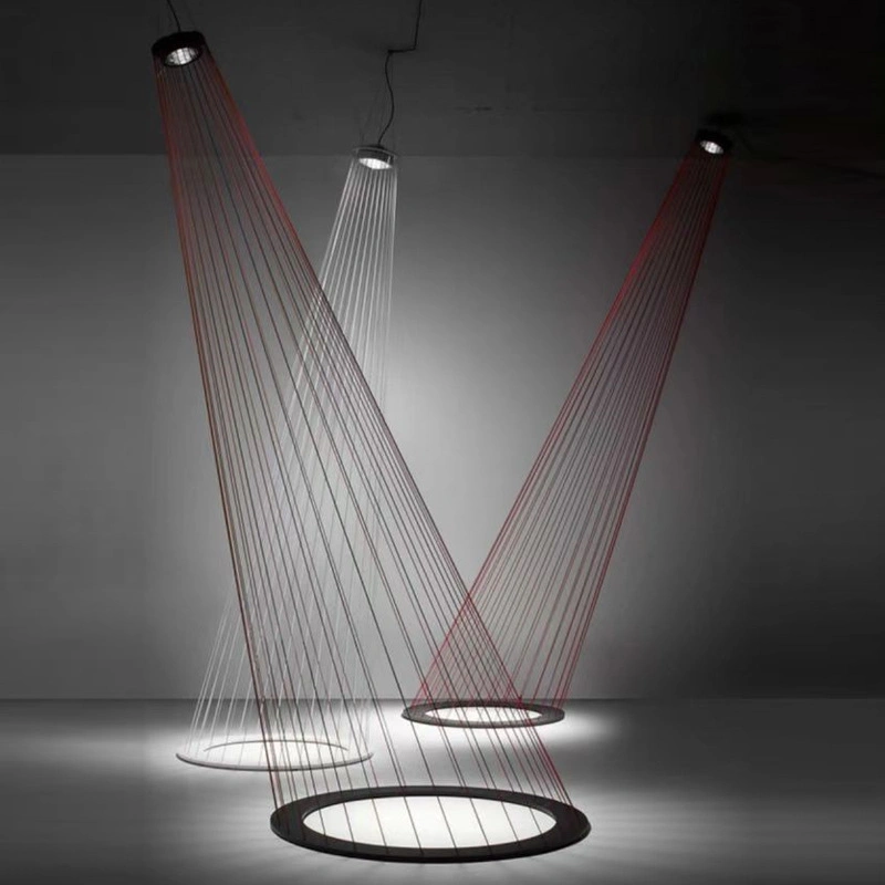 Red Rope LED Floor Lamp Magic Art Decoration for Hotel Office Shop Lighting (WH-MI-377)