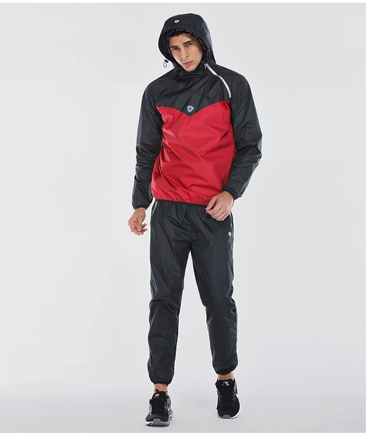 Los hombres Tracksuits Polyesyer OEM Tech Set sudaderas con capucha Sweatpants Sportswear anorak trajes para correr