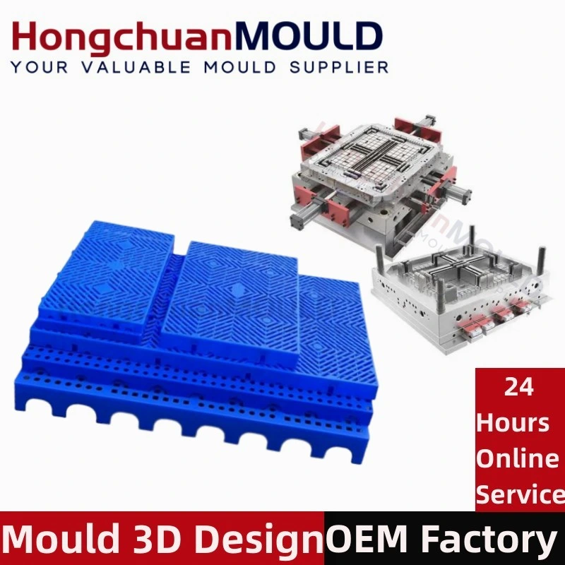 Industrial Heavy Duty Stackable Plastic Pallet Container Injection Mould