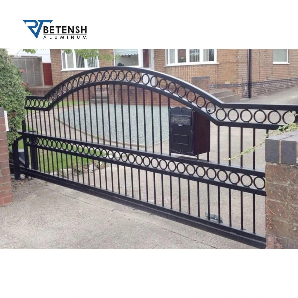 New Modern Design Free Simple Decorative Grill Design Sliding Aluminum Gate/Swing Double/Single Main Metal Aluminum/Iron/Steel Driveway Gate for House/Villa