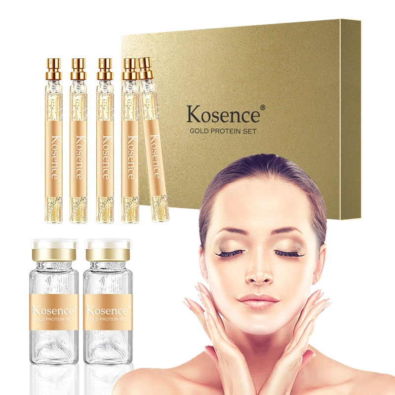 Kosence Korean Soluble Protein Thread and Nano Gold Essence Combination Face Lift Protein Threads to Smoothes Wrinkles