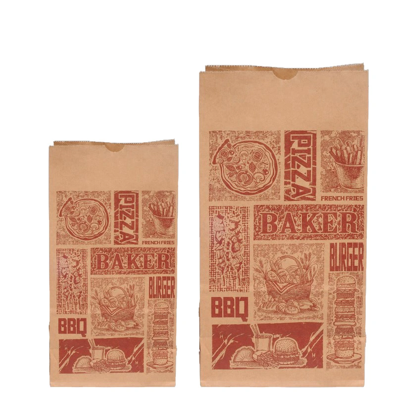 High Speed Food Package Square Bottom Kraft Paper Bag Making Machinery