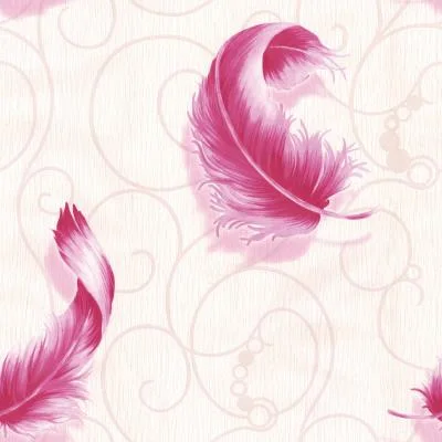 Stereoscopic Wall Paper 3D Feather Pattern (220-240g/sqm 53CM*10M)