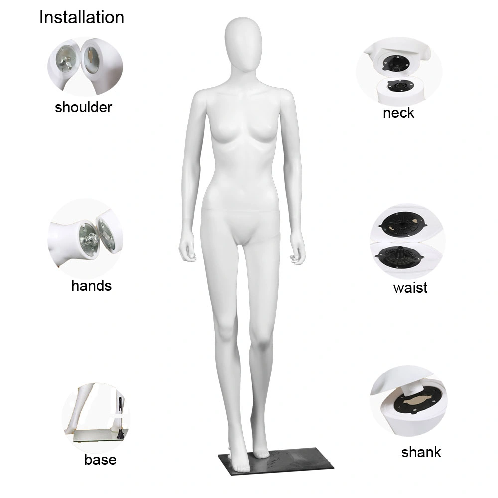 Clothes Shop Plastic Standing Posture Male/Female Full Body Mannequin for Display