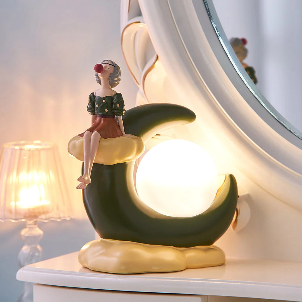 Nordic Home Creative Girl Lighting غرفة نوم المبيت طاولة ضوء ليلي الديكور