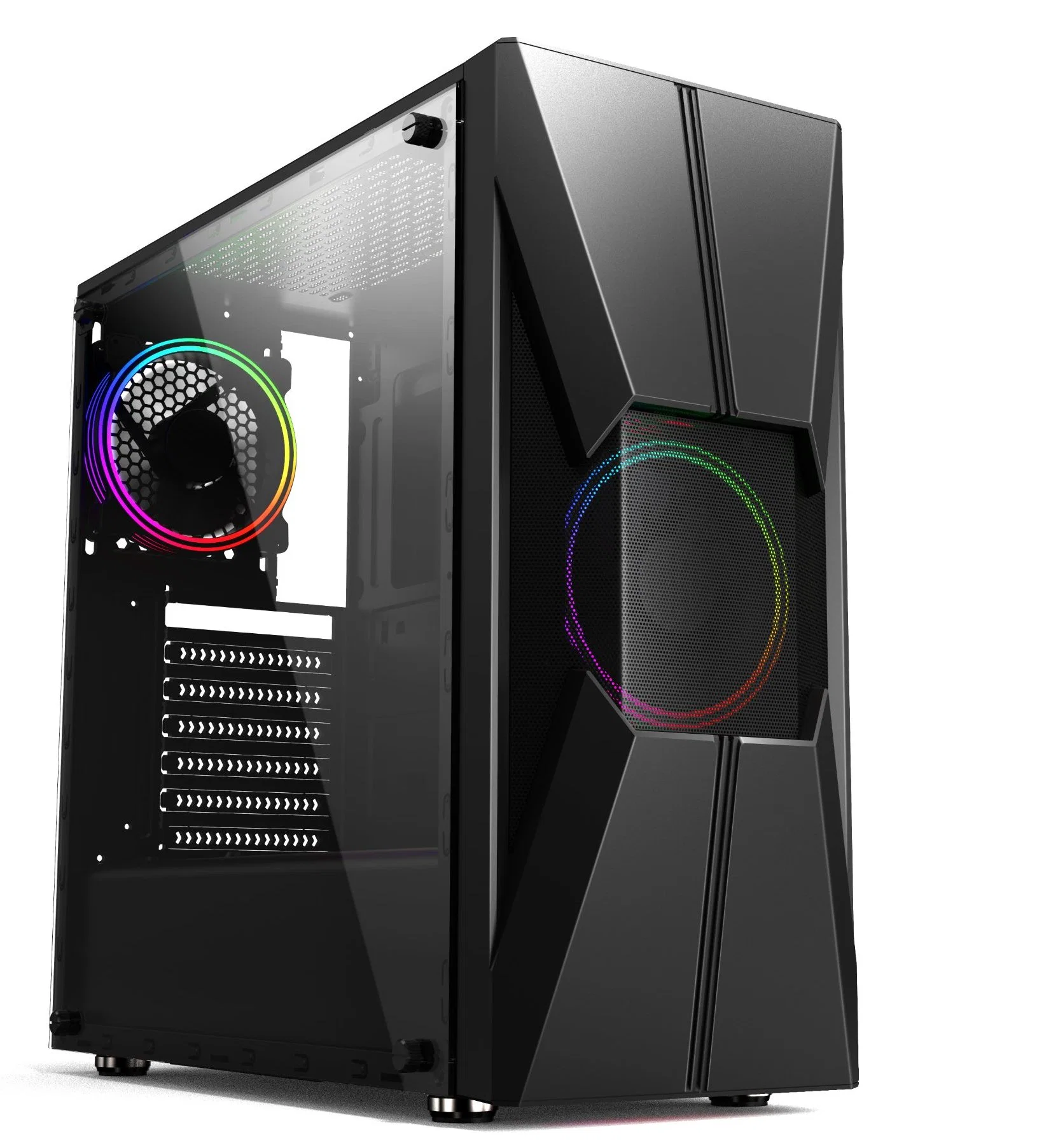 Neueste ATX Gaming PC Gehäuse Glas Computer PC Gaming Hülle