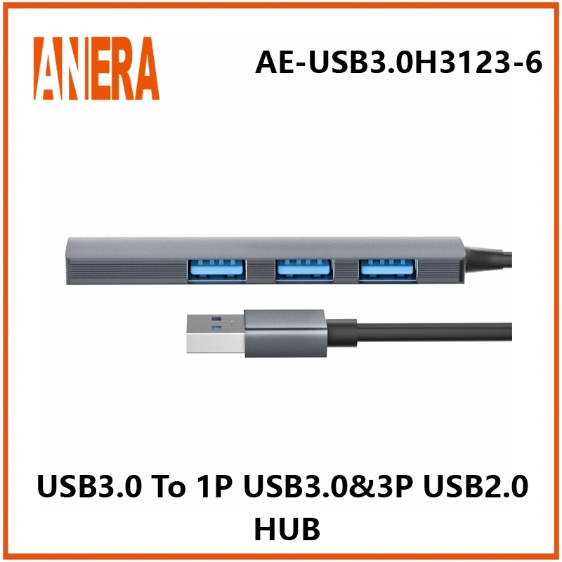 ANERA منفذ USB 3.0 إلى 4 منفذ من نوع Alloy عالي الجودة UB3.0 USB2.0 Hub UBc 4port Hub للكمبيوتر الدفتري MacBook PRO