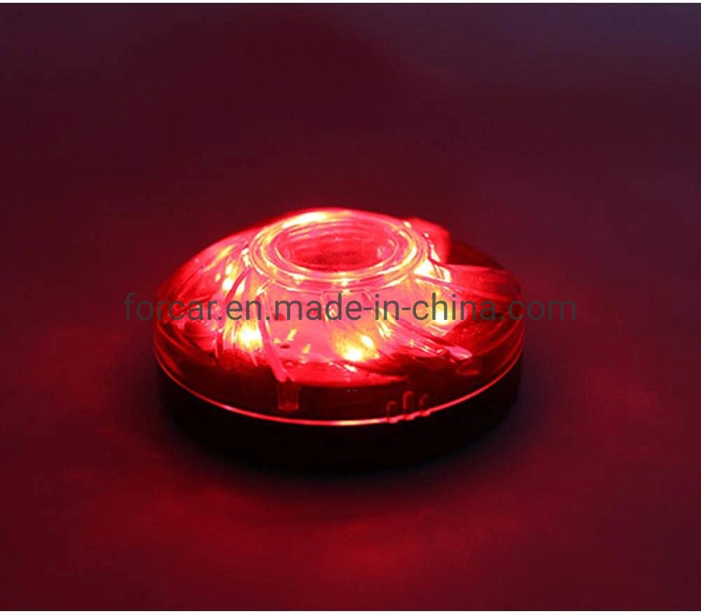 Vente à chaud voiture stroboscope d'urgence attention éclairage LED super lumineuse Témoin de feu d'avertissement de détresse de feu de route avec batterie à base magnétique alimentée Voyant D'avertissement LED