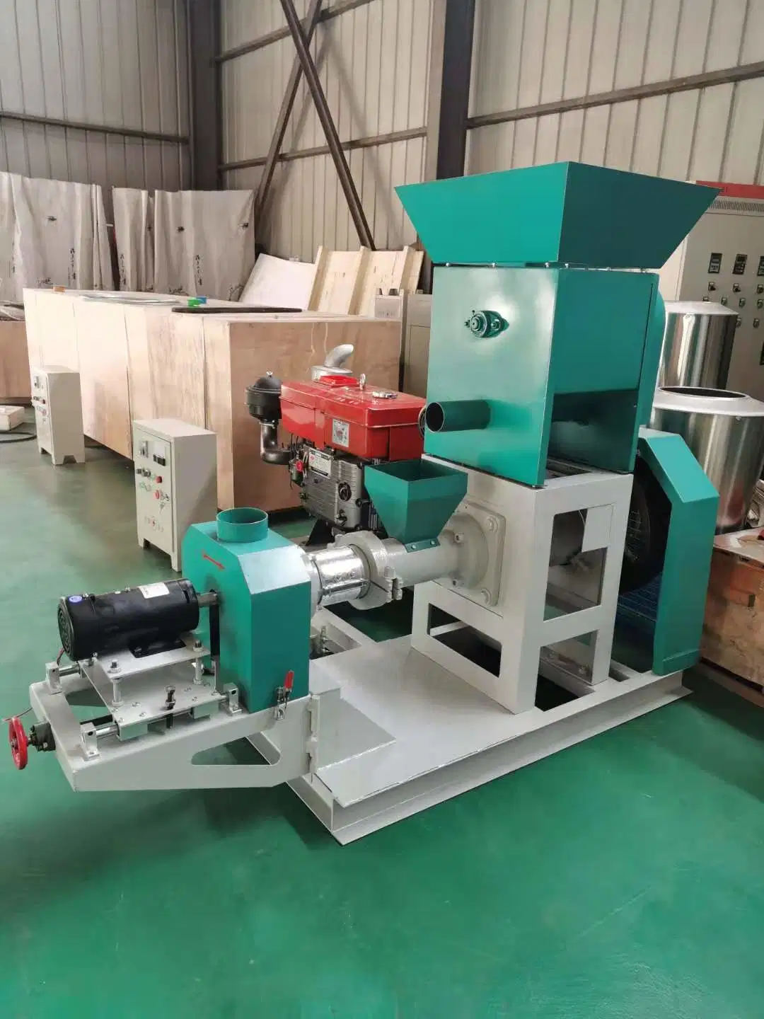 Pet Kibble Food Processing Production Extruder Feed Mill Ming متعددة الوظائف ماكينة الكريات