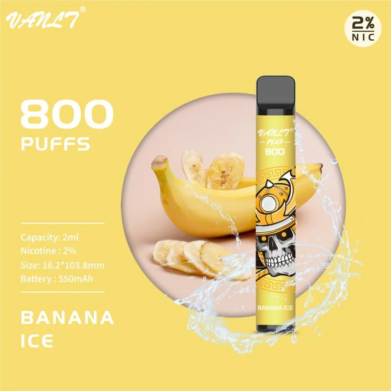 precio de fábrica de hielo Banana E Vanlt Mayorista de cigarrillos Vape vainas