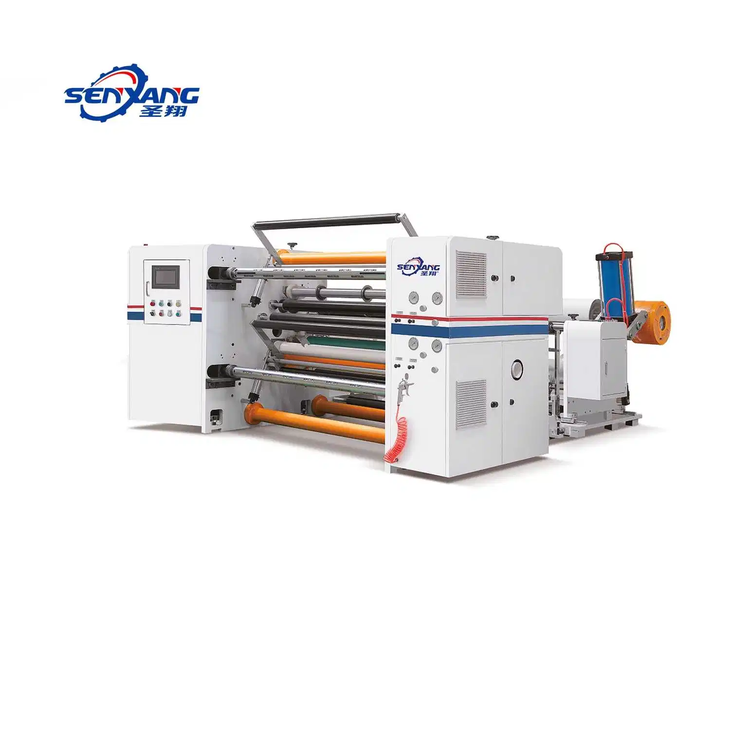 Máquina de corte longitudinal de papel térmico automático Caixa Registradora Cortador de enrolamento do rolo de papel com Coreless Reiwnd da Máquina