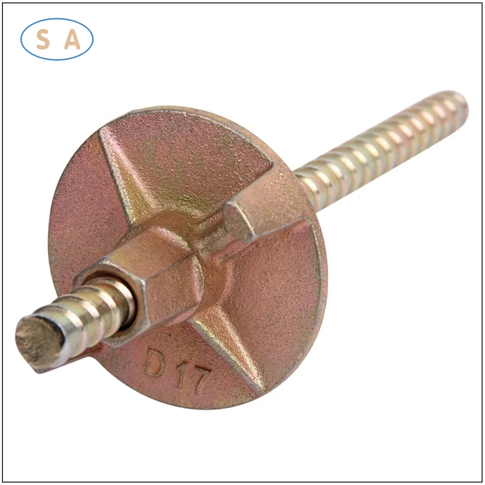 OEM Sand Iron Casting Thread Round Butterfly Tie Rod Wing Nut for Scaffolding Construction Concrete Formwork Accessories