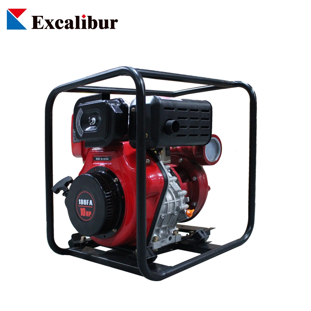 Fire Fighting Manual Electric Start High Pressure Cast Iron Diesel Water Pump