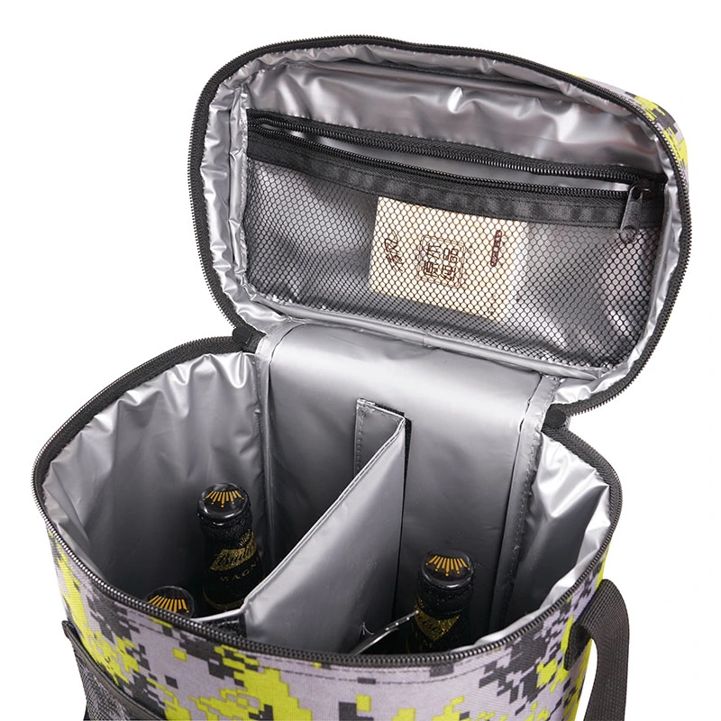 OEM Fresh-Keeping Insulated Thermal Outdoor Takeaway Picnic PEVA Travel Shoulder Cooler Bag for Beer Wine and Fruit