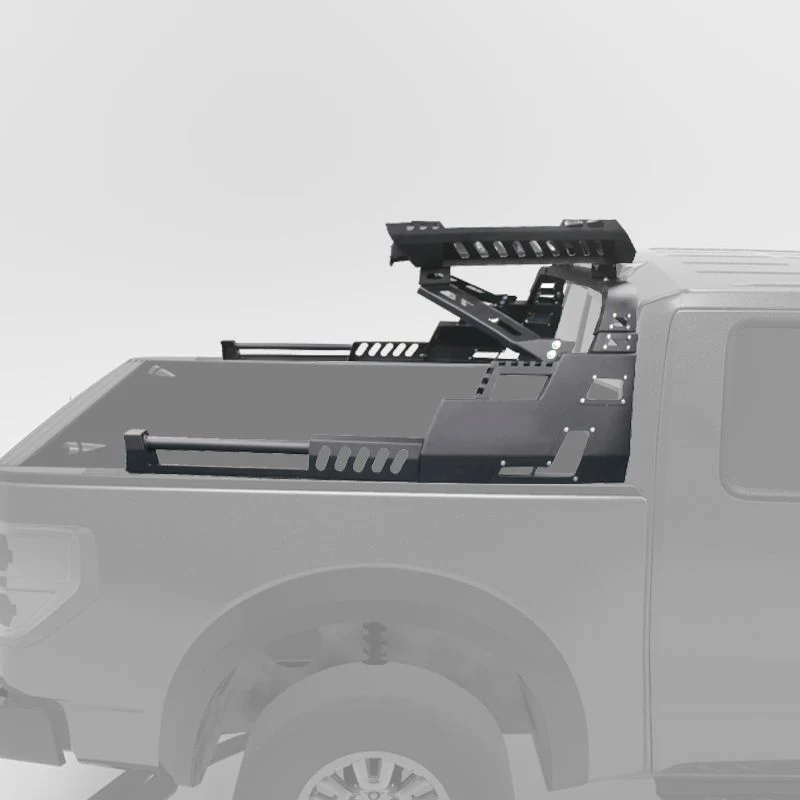 Auto Sport Bar Accessories Universal Pickup Steel Sport Bed Roll Bar with Luggage Box for Hilux, Ranger, Dmax RAM 1500, Silverado, RAM, Tundra, F-150