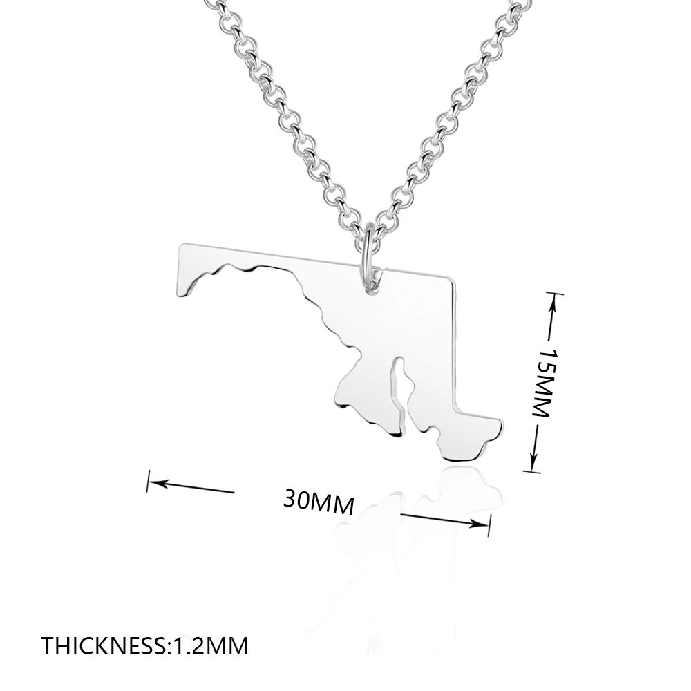 Maryland Necklace Wholesale/Supplier Gold Silver Custom Stainless Steel Imitation Jewelry