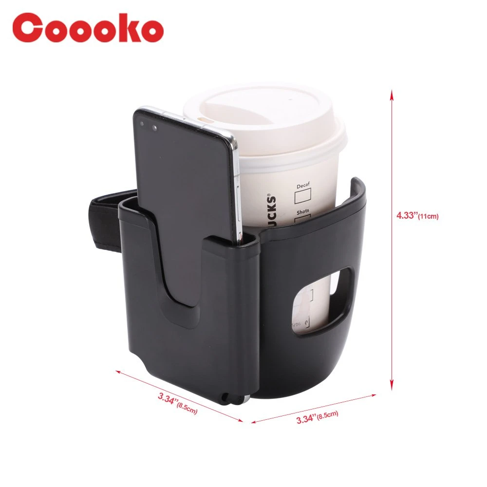 Stroller Cup Holder with Phone Holder, Bike Cup Holder, Cup Holder for Stroller