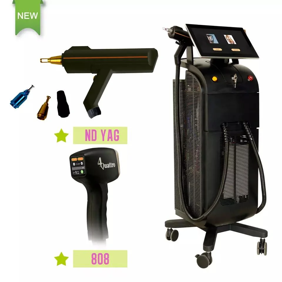 ND YAG Laser Carbon Peeling/ND YAG Medical Laser Beauty Machine/Hair Removal Diode Laser & ND YAG & IPL &RF Tattoo Removal Skin Rejuvenation