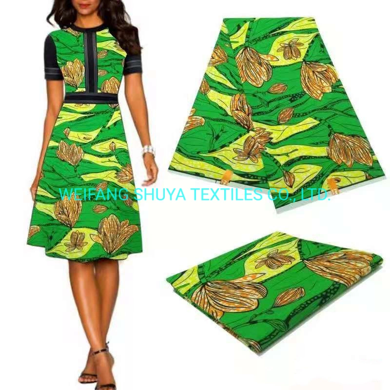 6 Nigerian Batik Party Dress Ankara African Polyester Batik Fabric