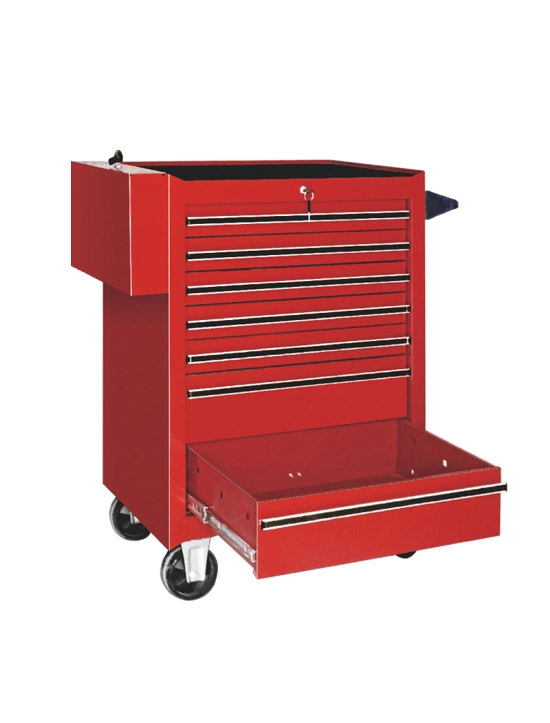 Atelier Professional utilisation intensive stockage mécanique garage métal 7 tiroirs Armoire à outils à rouleaux en acier