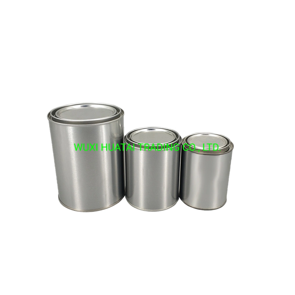 Factory Directly Sale 1 Gallon 1 Quart Empty Metal Paint Tin Can with Handle for Paint Packaging