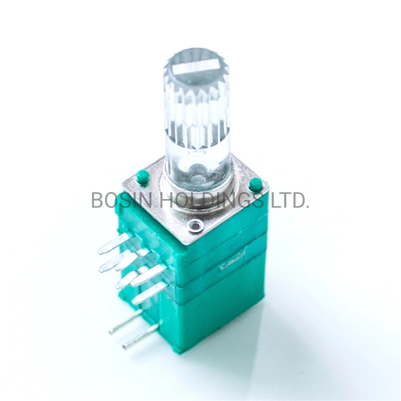New Product Customized 9mm Dual Gang Rotary Potentiometer with LED Light