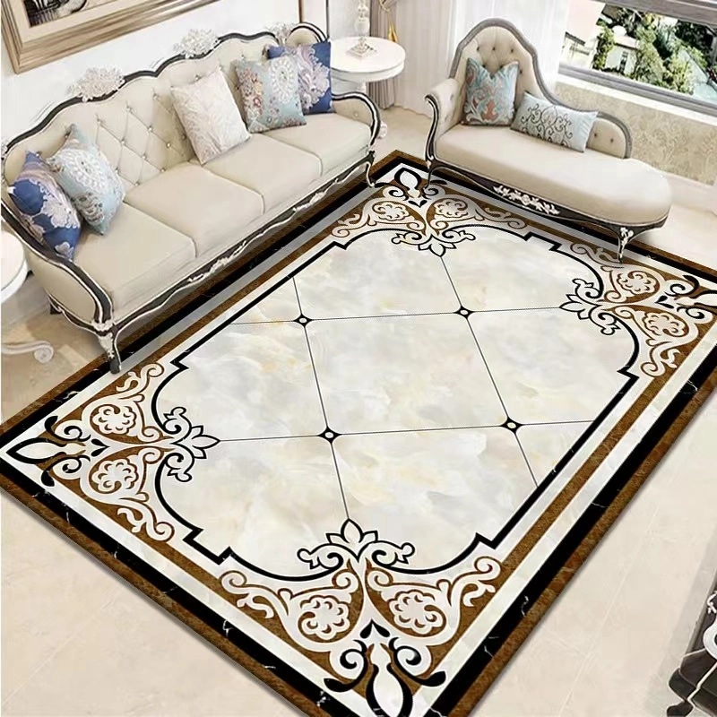 Persian Turkey Design Anti Slip Polyester Wholesale/Supplier Factory Supply OEM Printed Easy Clean Living Room Bedroom Large Size 3D New Design Home Carpet