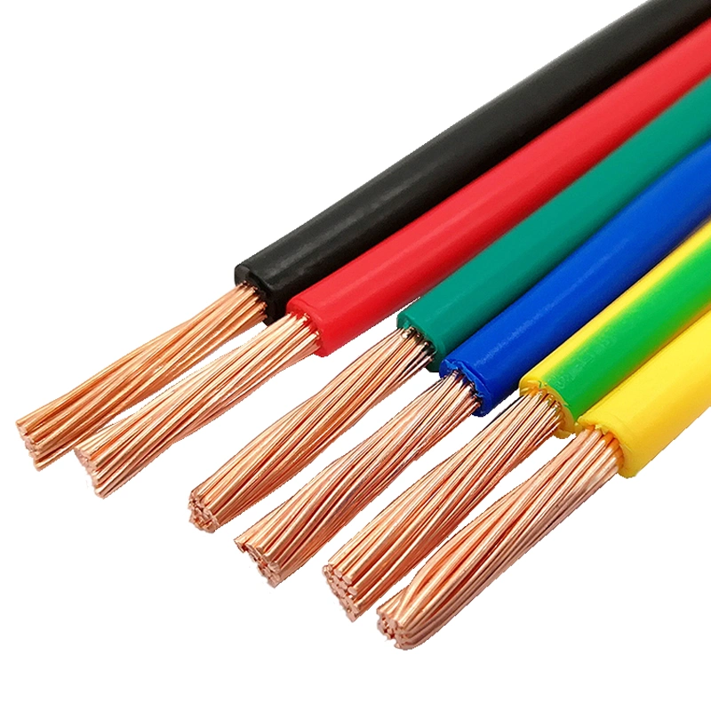 Fio elétrico com isolamento de PVC H07V-U, H07V-R, H07V-K de 2,5 mm2 Conductor de cobre