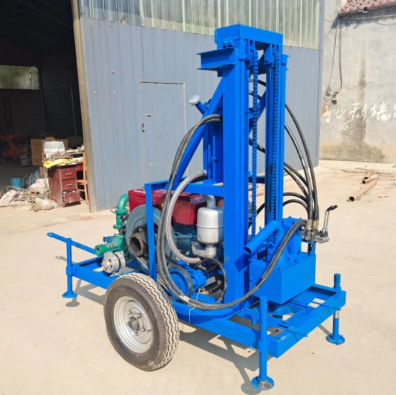 Professional Hydraulic Crawler Type Deep Water Well Drilling Rig Mine Drilling Machine