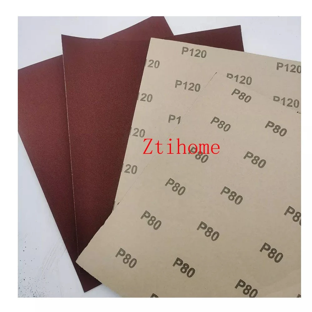 Factory Cheap Supplies Red Aluminum Oxide Abrasive Paper for Wood and Furniture