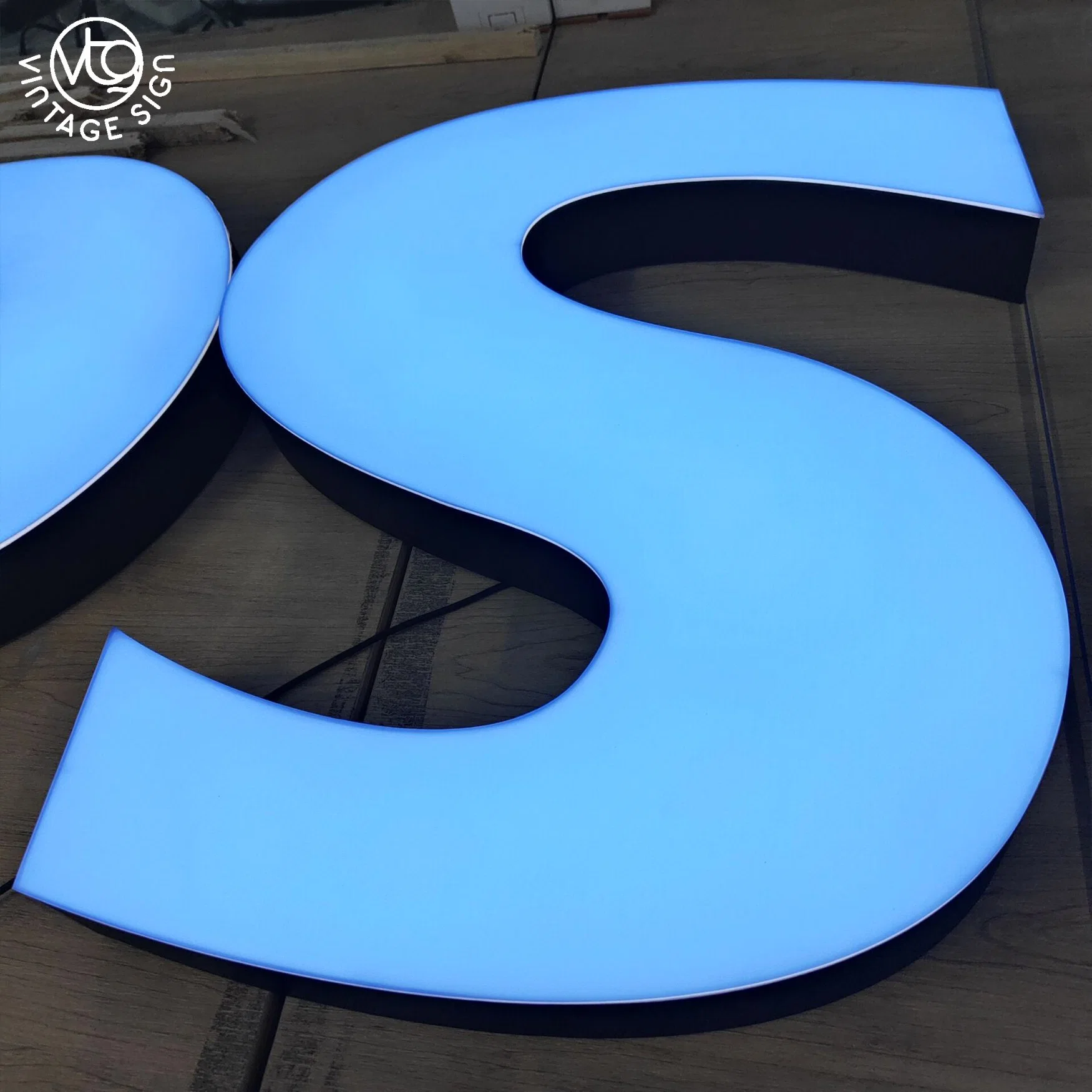 La publicidad personalizada Canal acrílico LED 3D de la luz de la letra Logotipo de empresa
