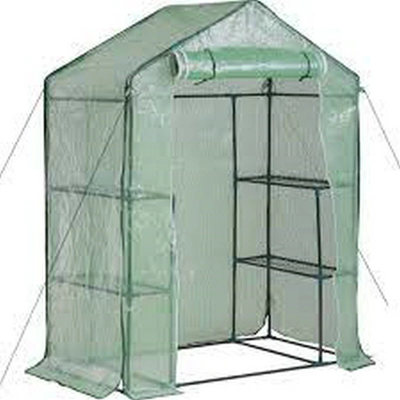 PE Plastic Cover Walk in Tunnel Greenhouse Garden Galvanized Grow Tent