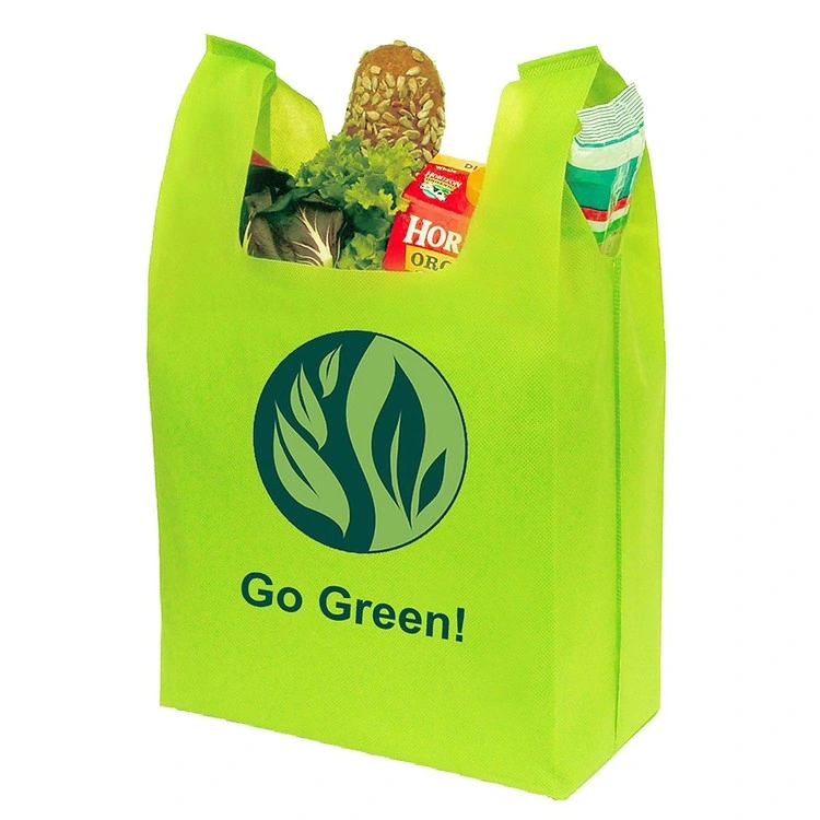 Eco-Friendly Reusable Vest T Shirt Non-Woven Supermarket Tote Bags