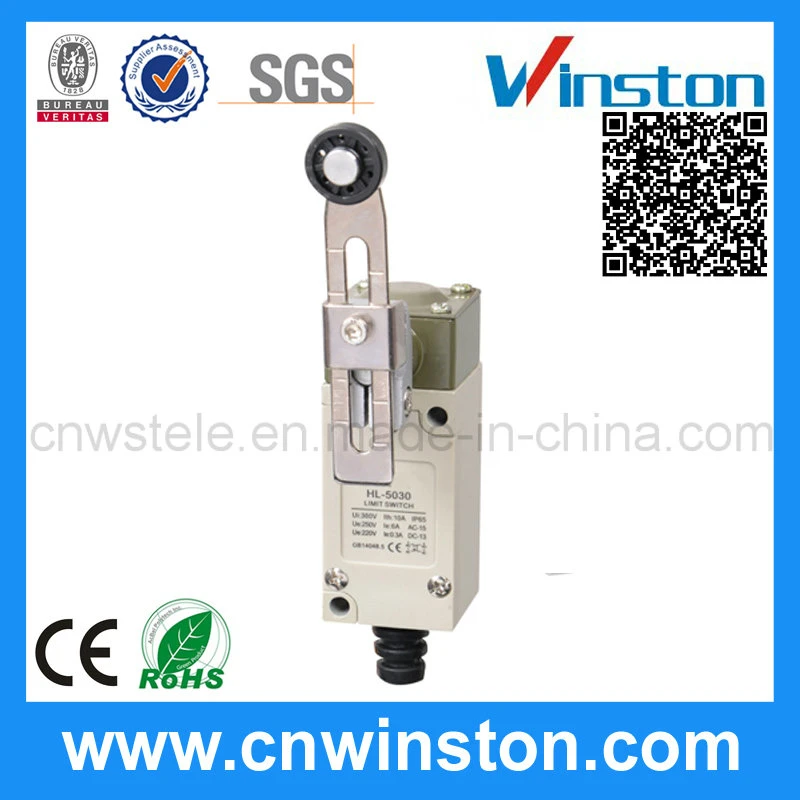 Adjustable Rotary Roller Lever Momentary Limit Switch with CE