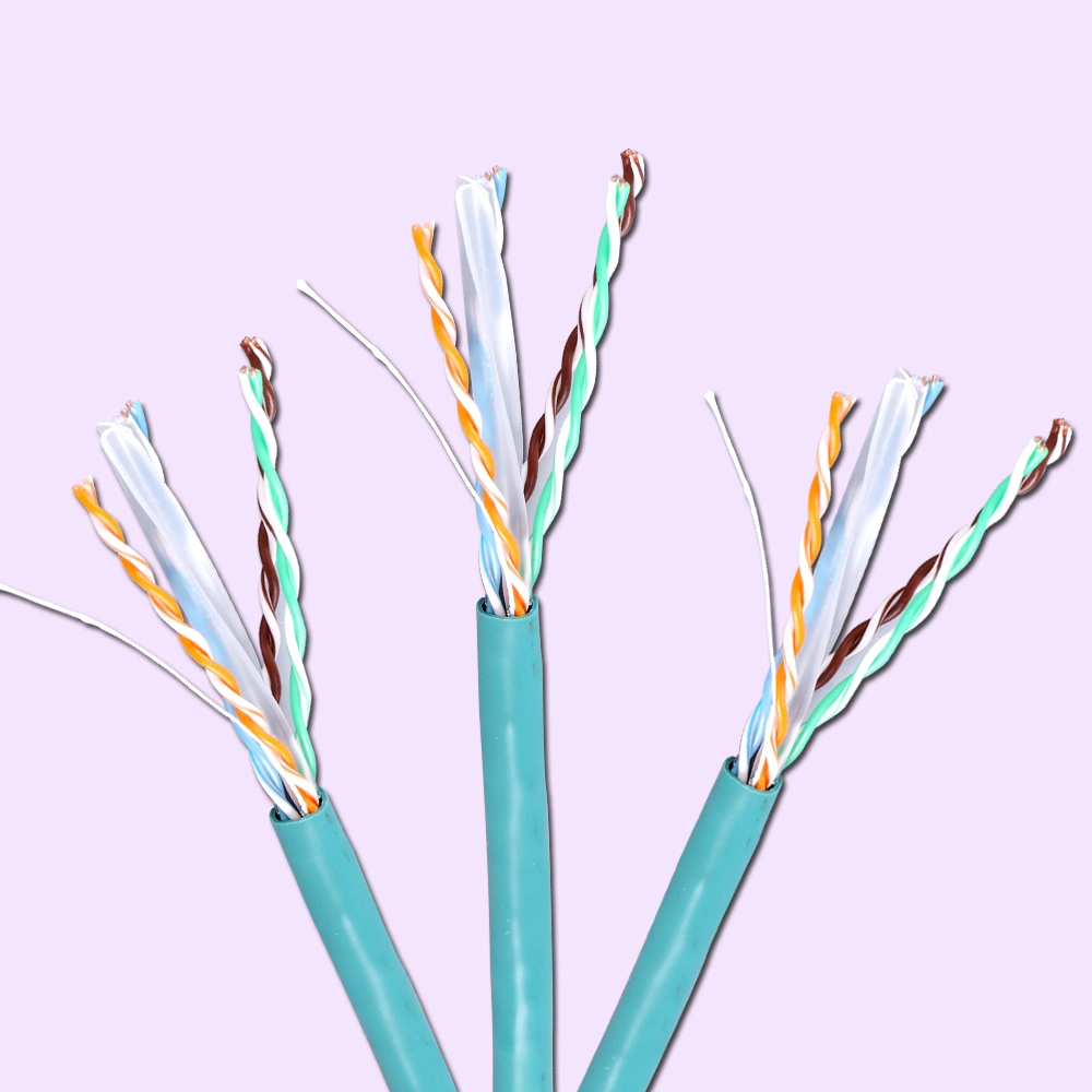 UTP CAT6 Copper/CCS Conductor HDPE Insulated Separator PVC /PE/Lszhjacket LAN Cable